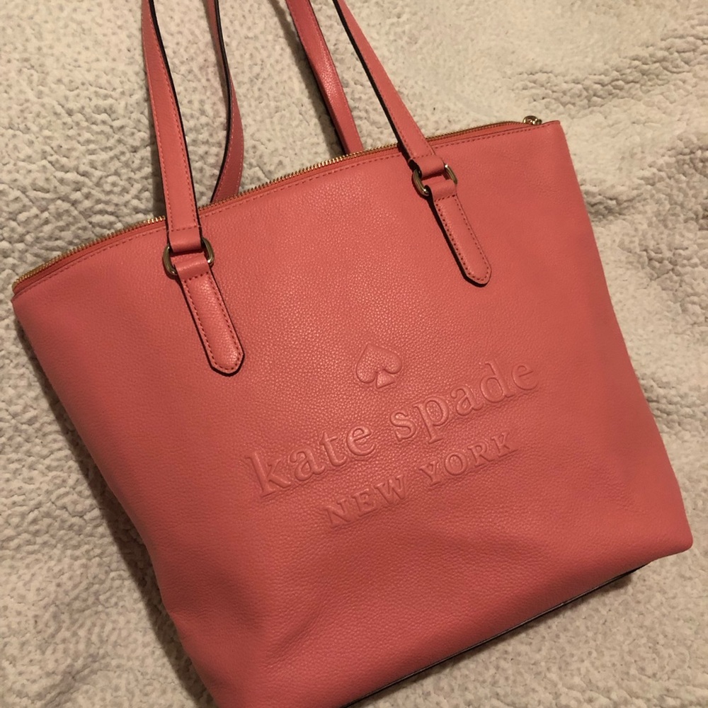 Pink Kate Spade Logo Tote